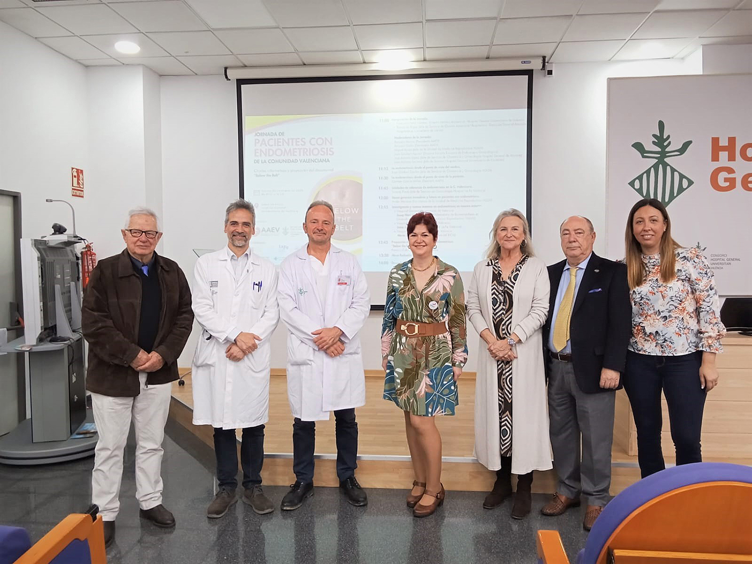 Responsables de la organización de la I Jornada de pacientes con endometriosis de la CV en el Hospital General