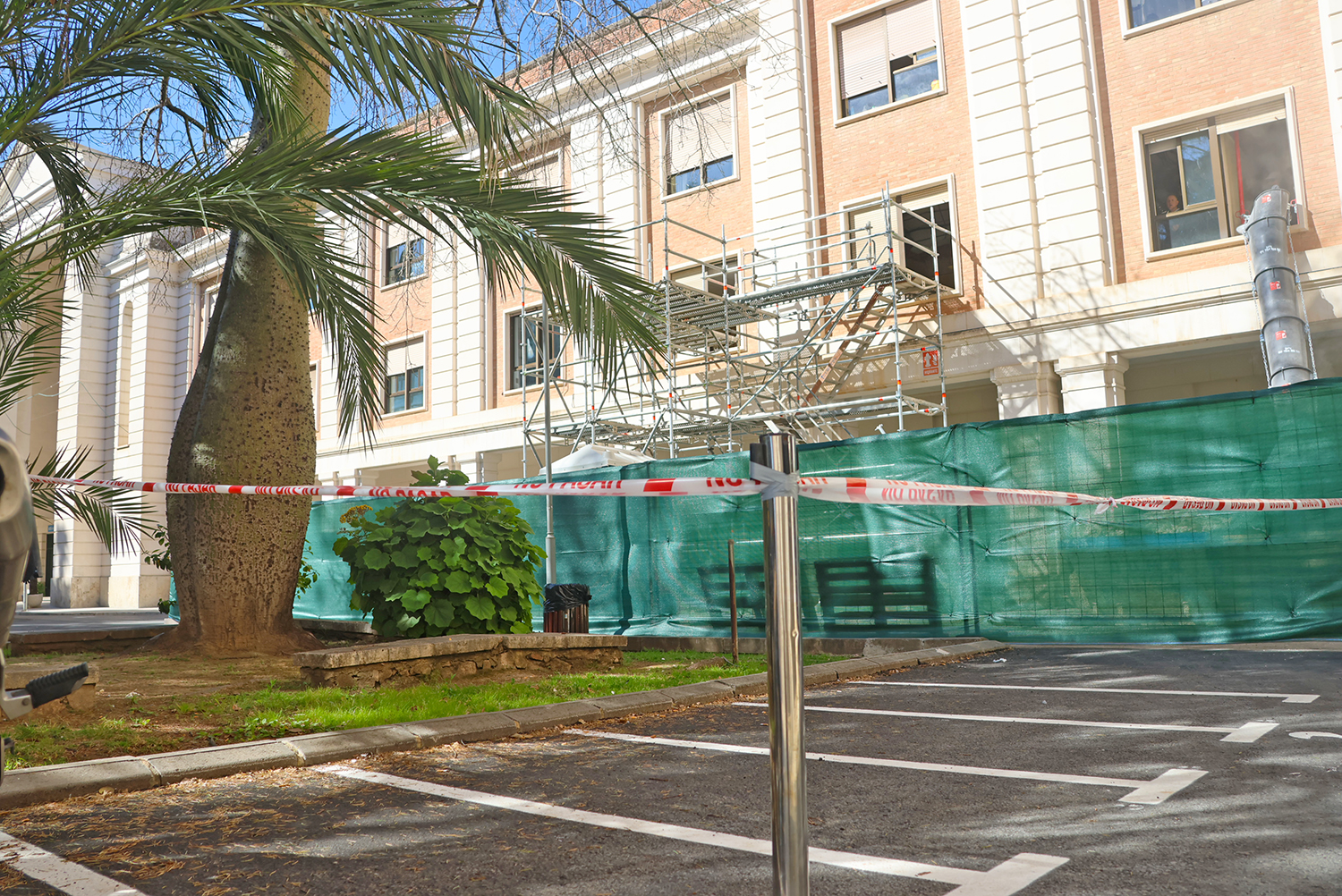 Obras planta de hospitalización en el pabellón B