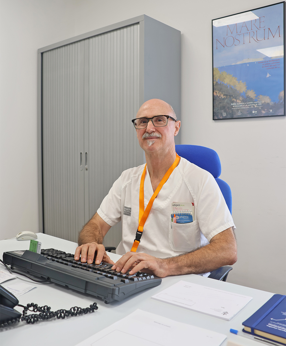 Yoni Pallás, jefe del servicio de Urología